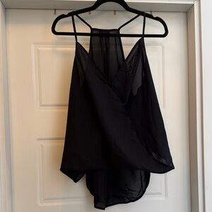 Black Strappy Tank Top NWOT